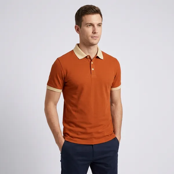 Orange_Regular_Fit_Contrast_Collar_Polo_T_Shirt_For_Men