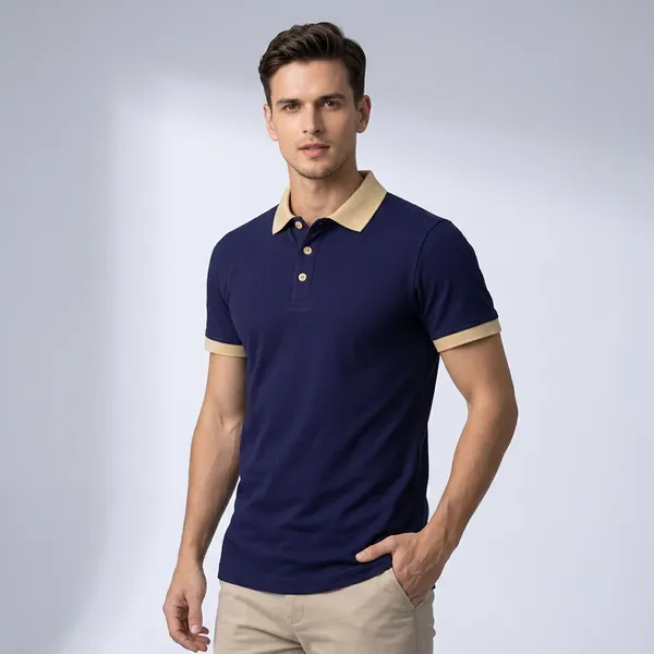 Navy_Blue_Slim_Fit_Contrast_Collar_Polo_T_Shirt_For_Men