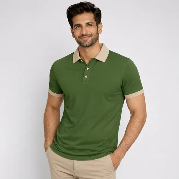 Green_Regular_Fit_Contrast_Collar_Polo_T_Shirt_For_Men