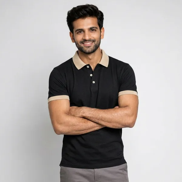 Black_Regular_Fit_Polo_T_Shirt_For_Men