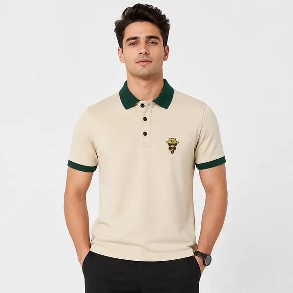 Cream_Color_Men_Polo_T-Shirt