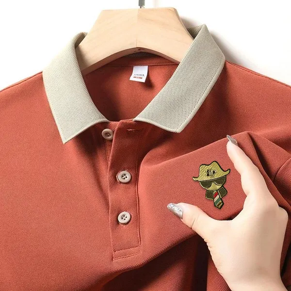 Orange_Color_Men_Polo_T-Shirt