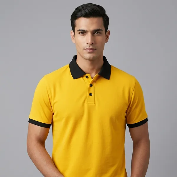 Yellow_Regular_Fit_Contrast_Collar_Polo_T_Shirt_For_Men