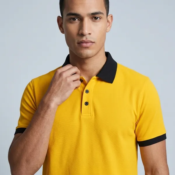 Yellow_Regular_Fit_Contrast_Collar_Polo_T_Shirt_For_Men