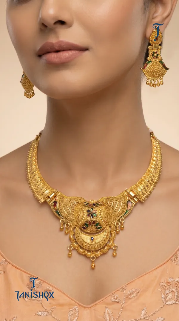 Micro_Gold_Plated_Ad_Diamond_Studded_Fancy_Forming_Necklace_With_Earrings_For_Women