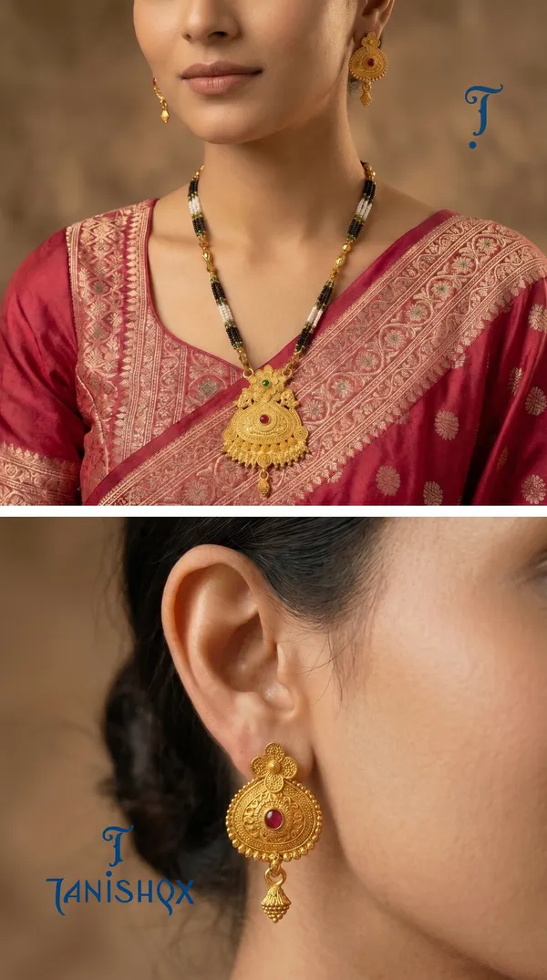 Gold_Plated_Mangalsutra_Set_With_Earrings