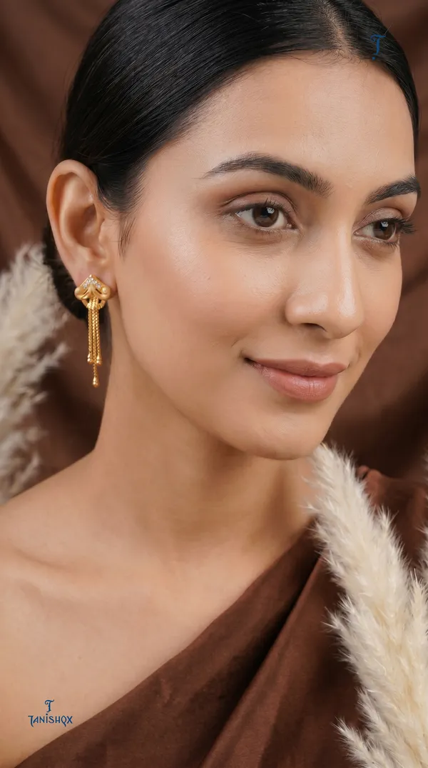 Micro_Gold_Plated_And_Diamond_Daily_Wear_Fancy_Jhumka_Earring