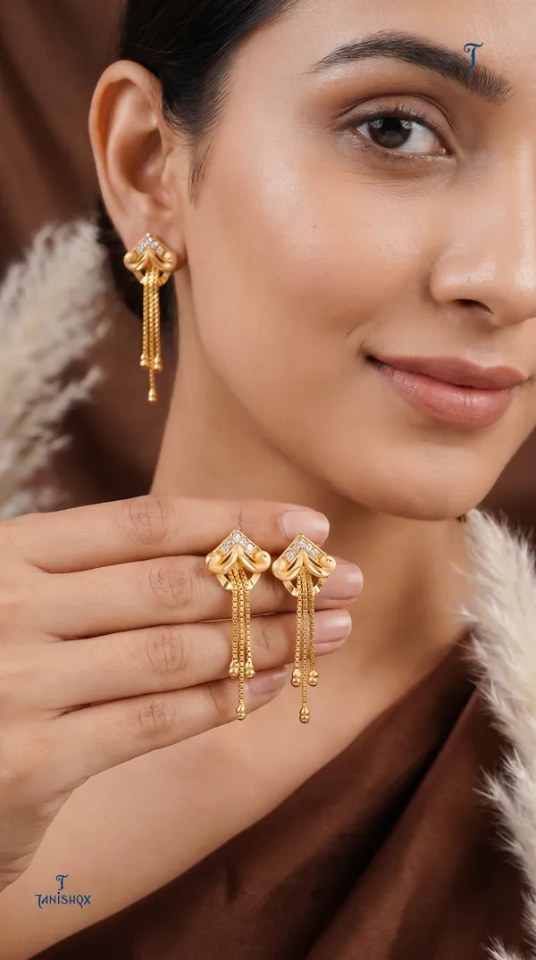 Micro_Gold_Plated_And_Diamond_Daily_Wear_Fancy_Jhumka_Earring