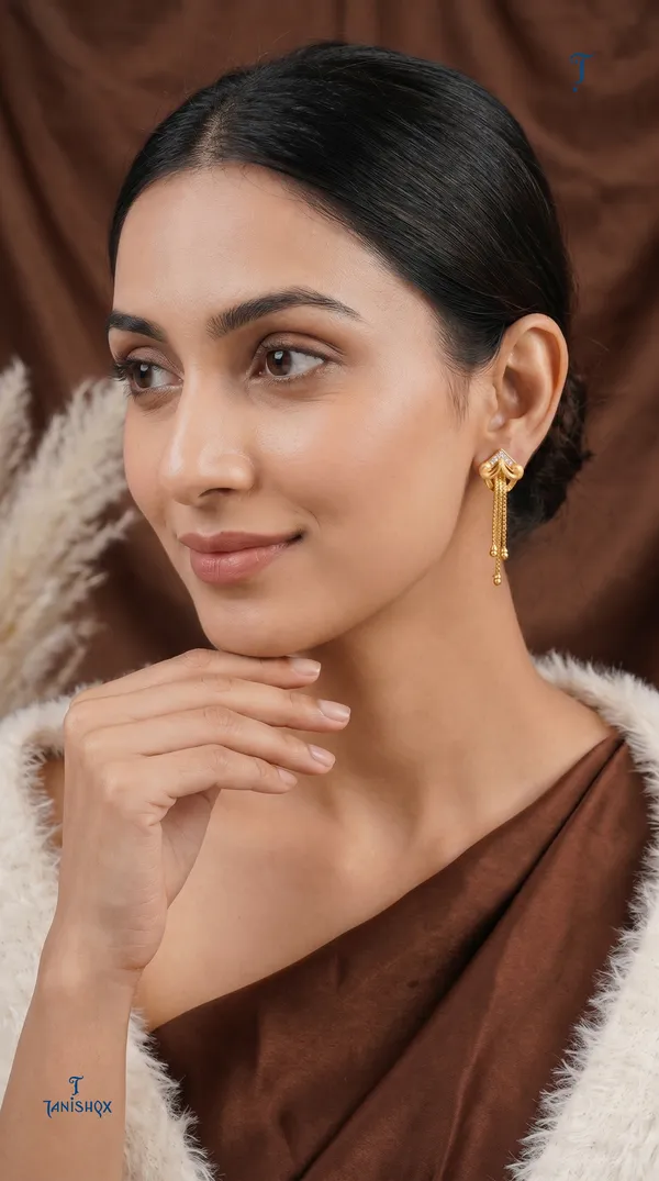 Micro_Gold_Plated_And_Diamond_Daily_Wear_Fancy_Jhumka_Earring