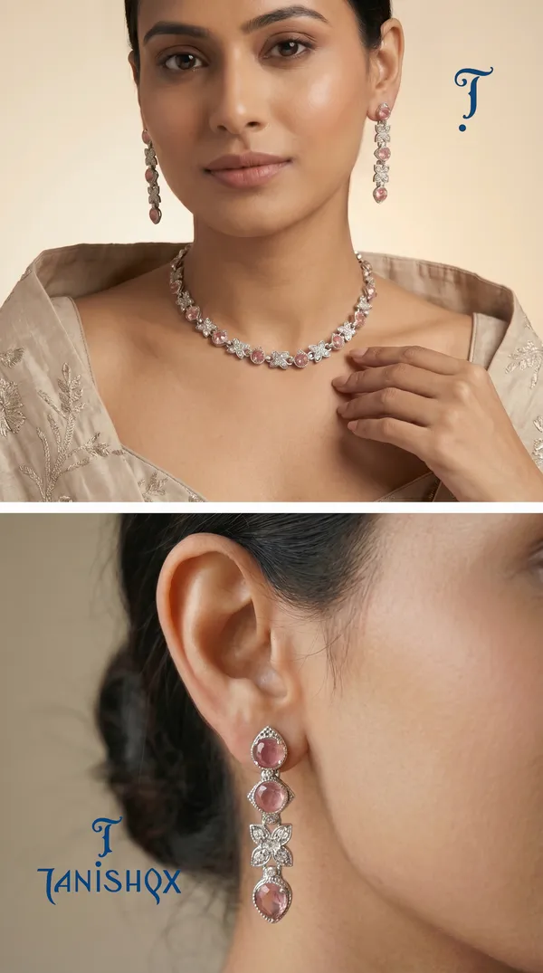 Elegant_Pink_Stone_Necklace_Set_With_Matching_Earrings_For_Women