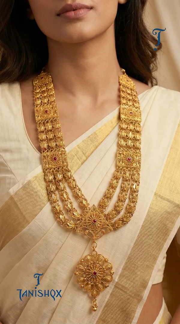 Traditional_South_Indian_Temple_Long_Haram_Necklace_For_Women