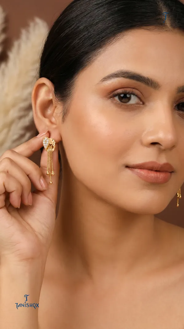 Micro_Gold_Plated_And_Diamond_Daily_Wear_Fancy_Jhumka_Earring