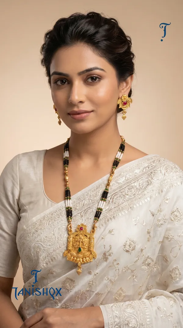 Gold_Plated_Mangalsutra_Set_With_Earrings