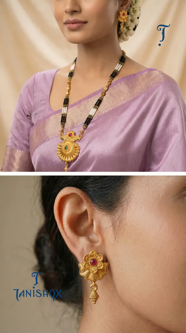 Gold_Plated_Mangalsutra_Set_With_Earrings