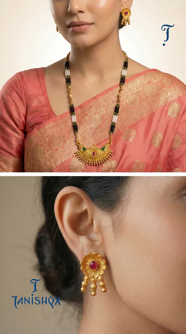 Gold_Plated_Mangalsutra_Set_With_Earrings