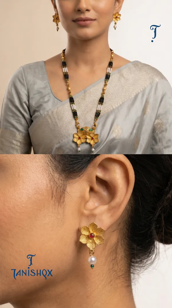 Gold_Plated_Mangalsutra_Set_With_Earrings