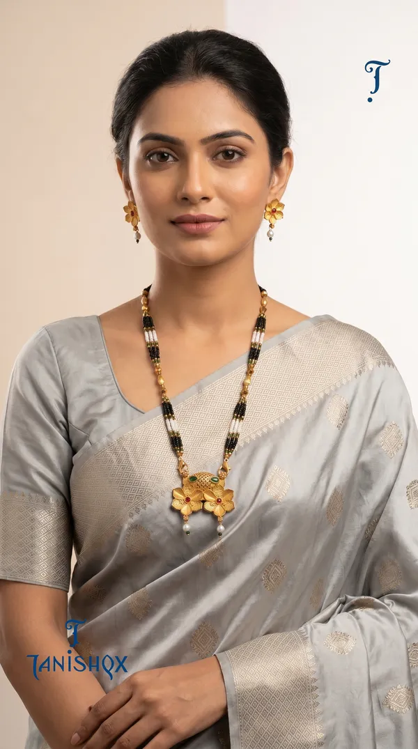 Gold_Plated_Mangalsutra_Set_With_Earrings