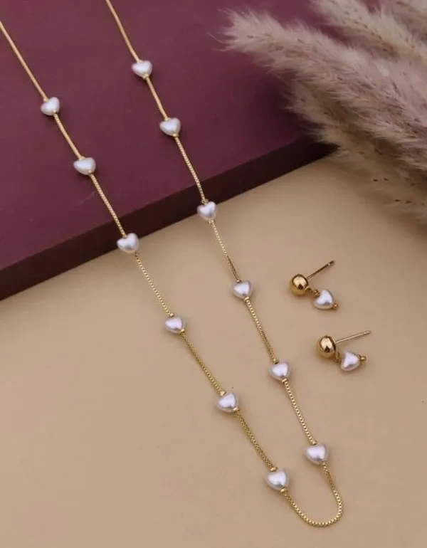 Elegant_Pearl_Heart_Necklace_Set_For_Women_With_Earrings