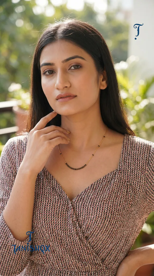 Gold_Plated_Square_Diamond_Pendant_Mangalsutra_With_Black_Beads_For_Women