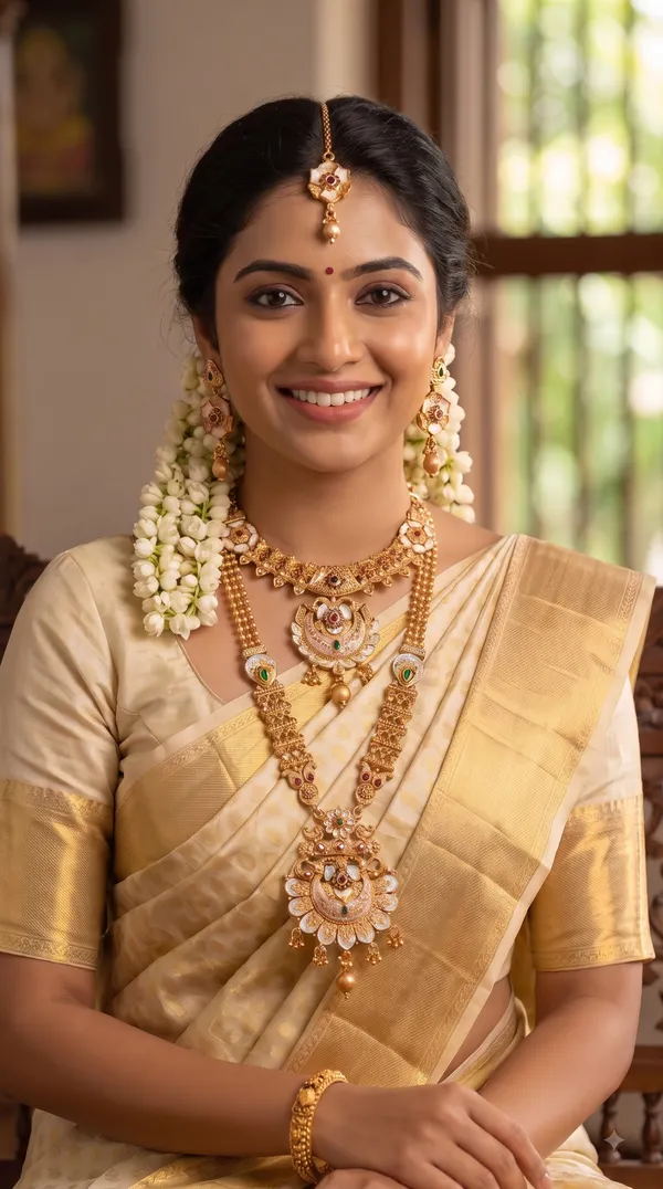 Dual-Layer_Ruby_Green_Gold_Necklace_Set_with_Pearl_Strands,_Pendant_Earrings_&_Maang_Tikka