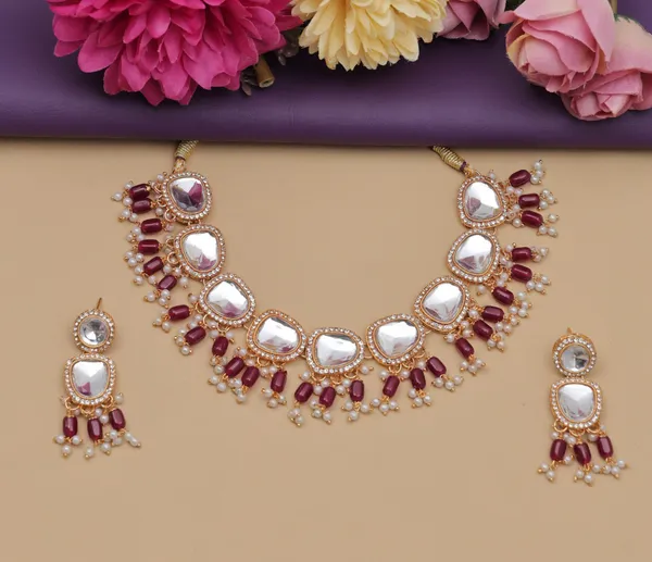 Kundan_Style_Red_Beads_Necklace_Set_with_Pearl_Drops_&_Earrings