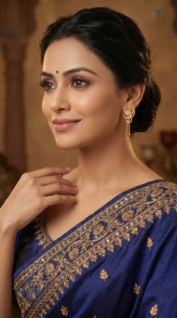 Micro_Gold_Plated_And_Diamond_Daily_Wear_Fancy_Jhumka_Earring