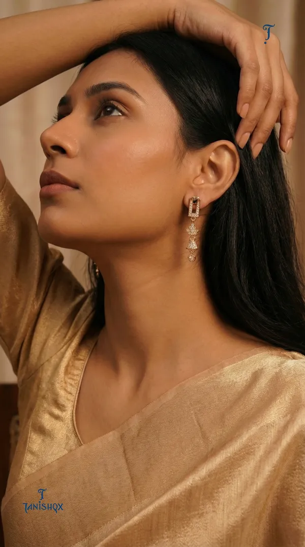 Micro_Gold_Plated_And_Diamond_Daily_Wear_Fancy_Jhumka_Earring