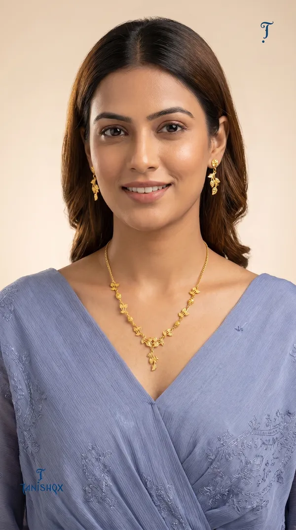 Rose_Gold_Floral_Vine_Necklace_&_Earrings_Set_With_White_Stone_Detailing