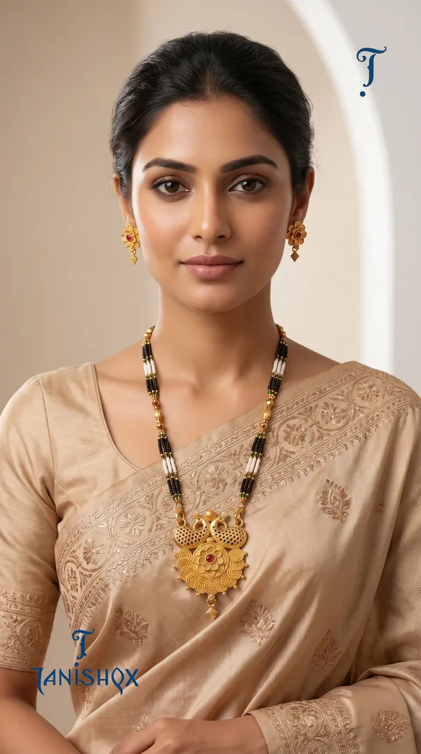 Gold_Plated_Mangalsutra_Set_With_Earrings
