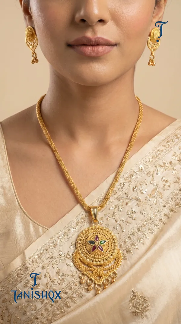 Micro_Gold_Plated_Ad_Diamond_Studded_Fancy_Oval_Pendant_Set_With_Chain