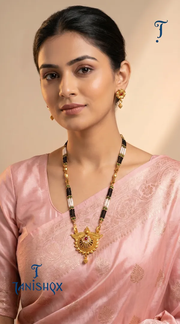 Gold_Plated_Mangalsutra_Set_With_Earrings