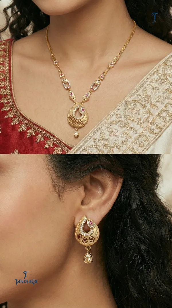 Micro_Gold_Plated_Ad_Diamond_Studded_Fancy_Forming_Necklace_With_Earrings_For_Women