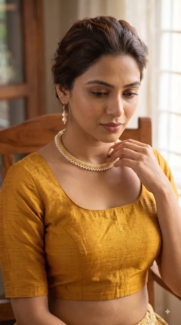 Elegant_Pearl_Necklace_Set_with_Gold-Tone_Mesh_Design_&_Matching_Earrings