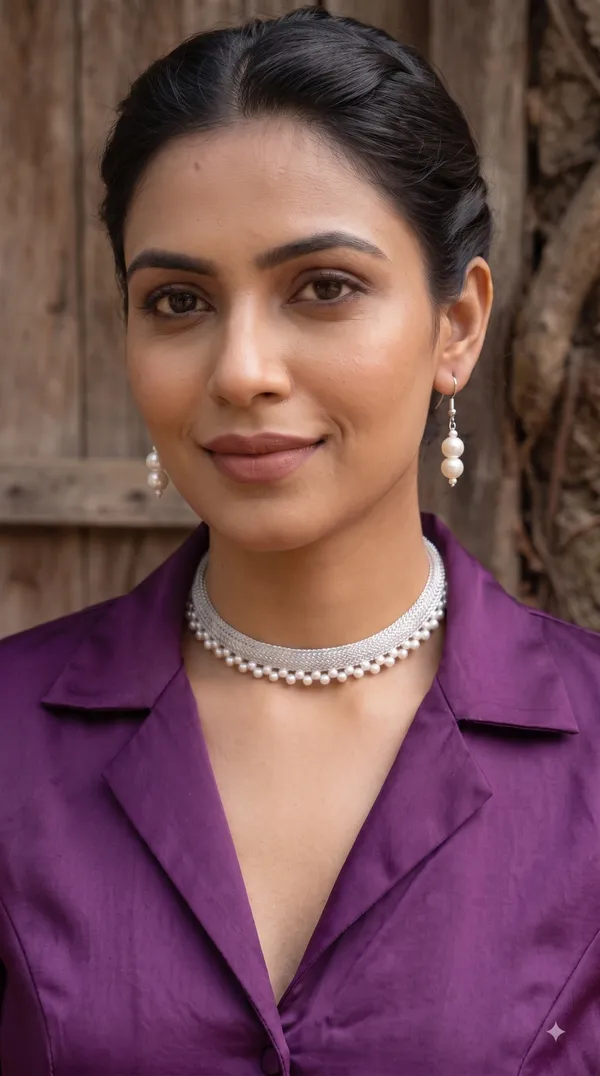 Elegant_Pearl_Necklace_Set_with_Gold-Tone_Mesh_Design_&_Matching_Earrings