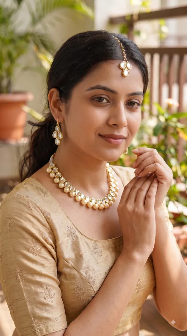 Elegant_Gold-Tone_Kundan_Pearl_Necklace_Set_with_Matching_Earrings_&_Maang_Tikka