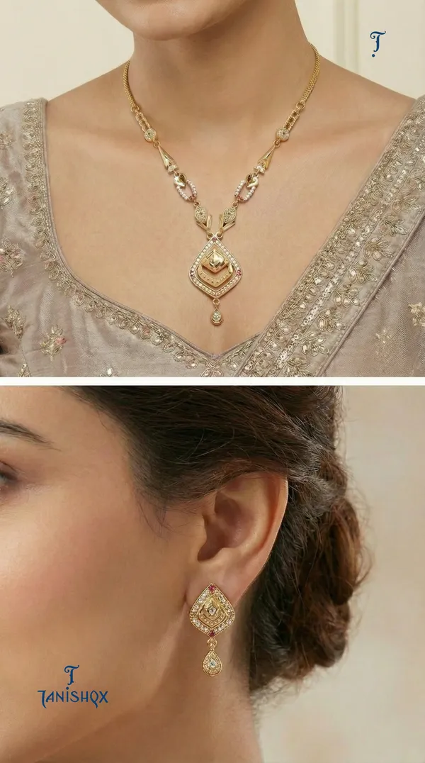Micro_Gold_Plated_Ad_Diamond_Studded_Fancy_Forming_Necklace_With_Earrings_For_Women