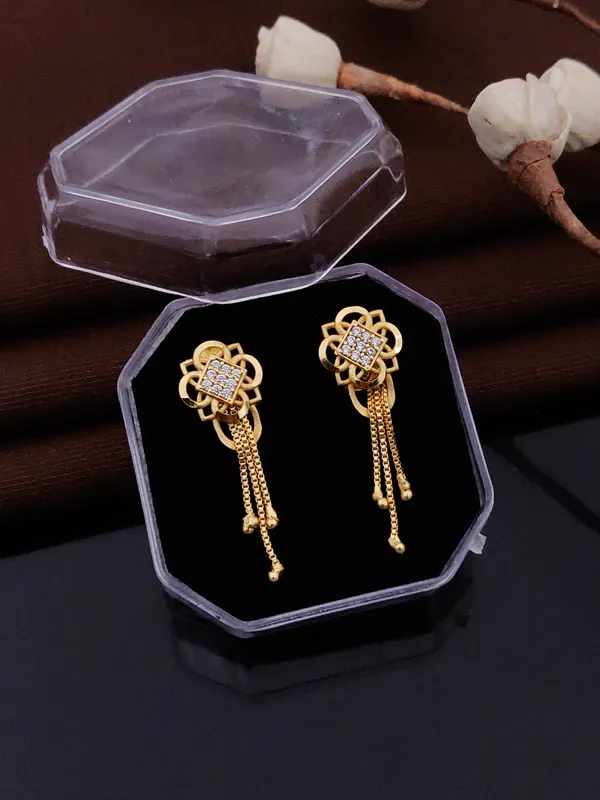 Micro_Gold_Plated_And_Diamond_Daily_Wear_Fancy_Jhumka_Earring