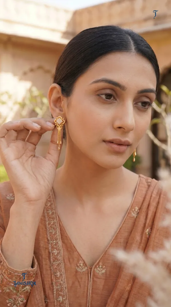 Micro_Gold_Plated_And_Diamond_Daily_Wear_Fancy_Jhumka_Earring