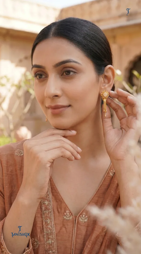 Micro_Gold_Plated_And_Diamond_Daily_Wear_Fancy_Jhumka_Earring