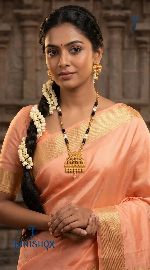 Gold_Plated_Mangalsutra_Set_With_Earrings