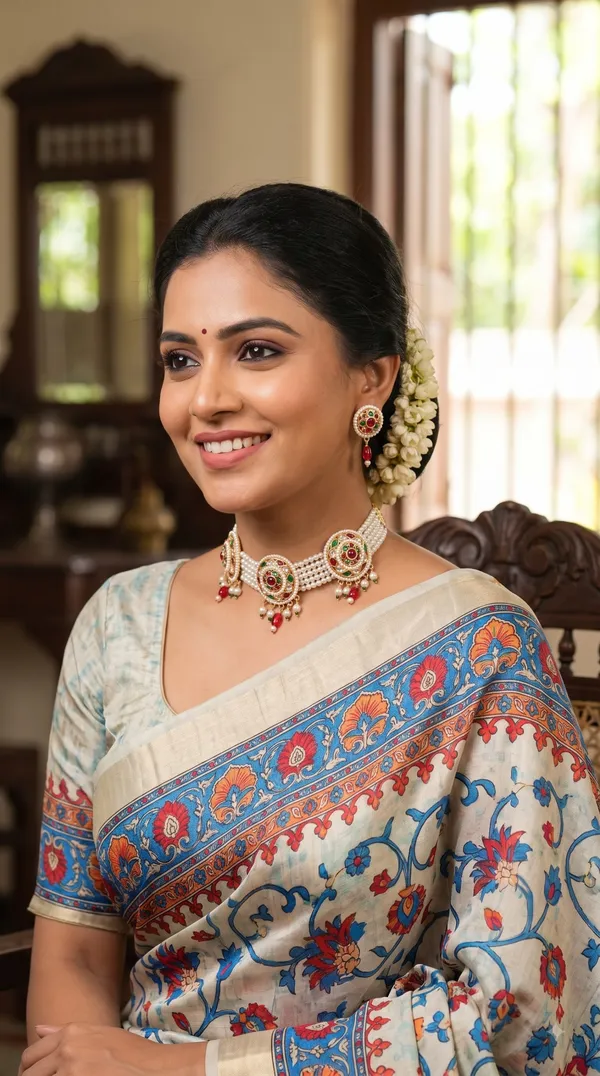 Traditional_Pearl_Choker_Necklace_&_Earrings_Sets_�_Designer_Stone_Embellished_Jewellery_Collection