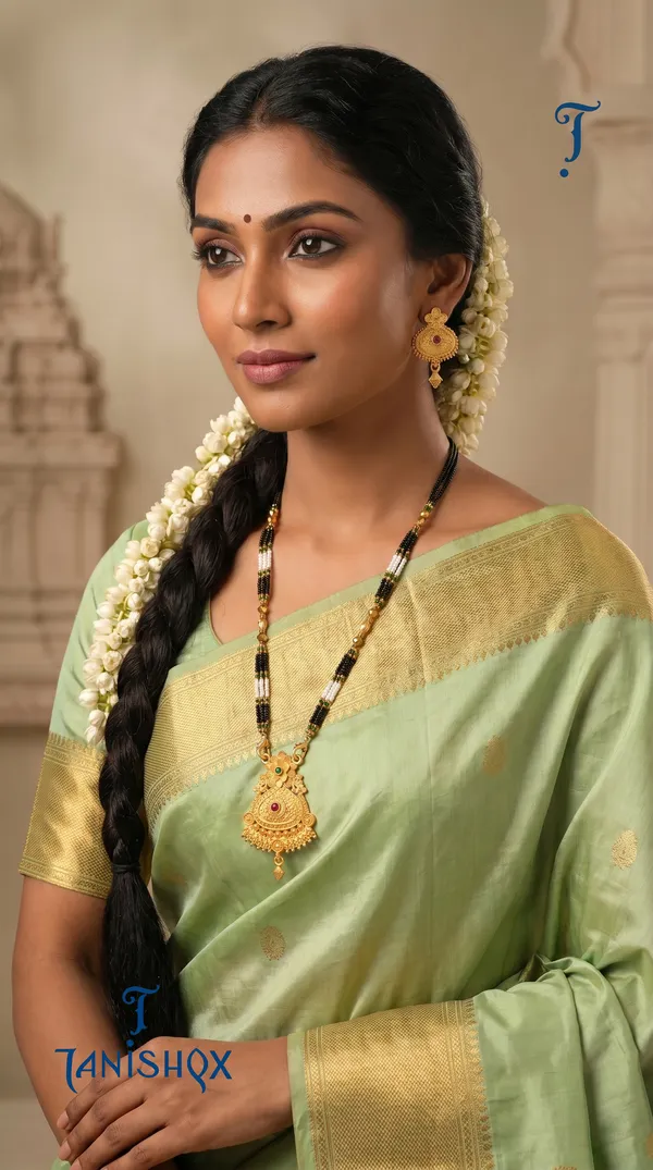 Gold_Plated_Mangalsutra_Set_With_Earrings