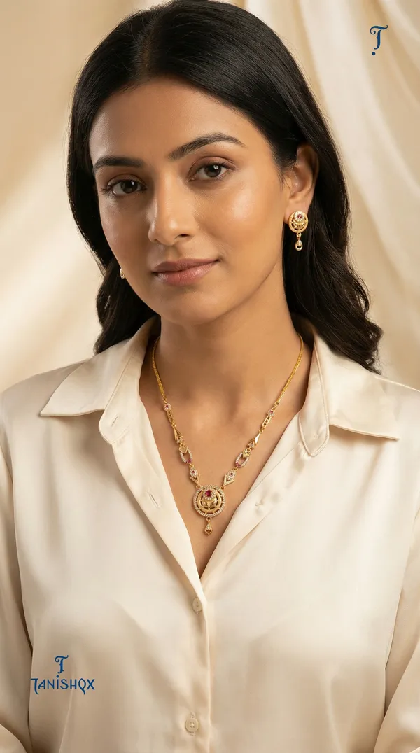 Micro_Gold_Plated_Ad_Diamond_Studded_Fancy_Forming_Necklace_With_Earrings_For_Women