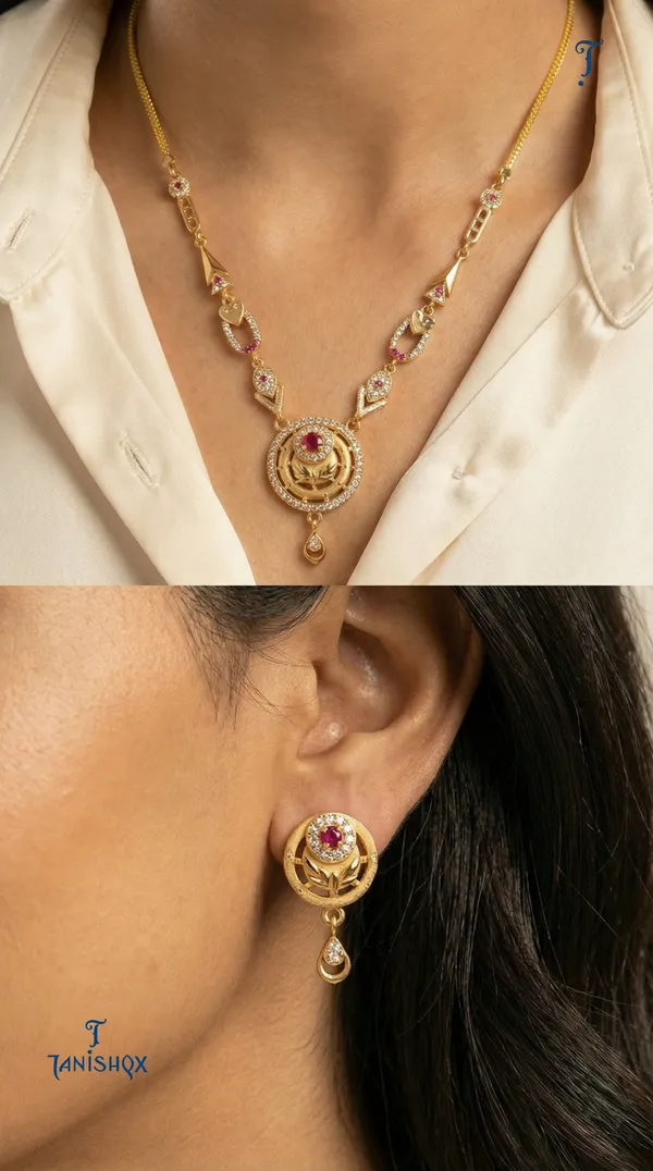 Micro_Gold_Plated_Ad_Diamond_Studded_Fancy_Forming_Necklace_With_Earrings_For_Women