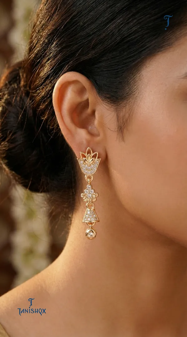 Micro_Gold_Plated_And_Diamond_Daily_Wear_Fancy_Jhumka_Earring