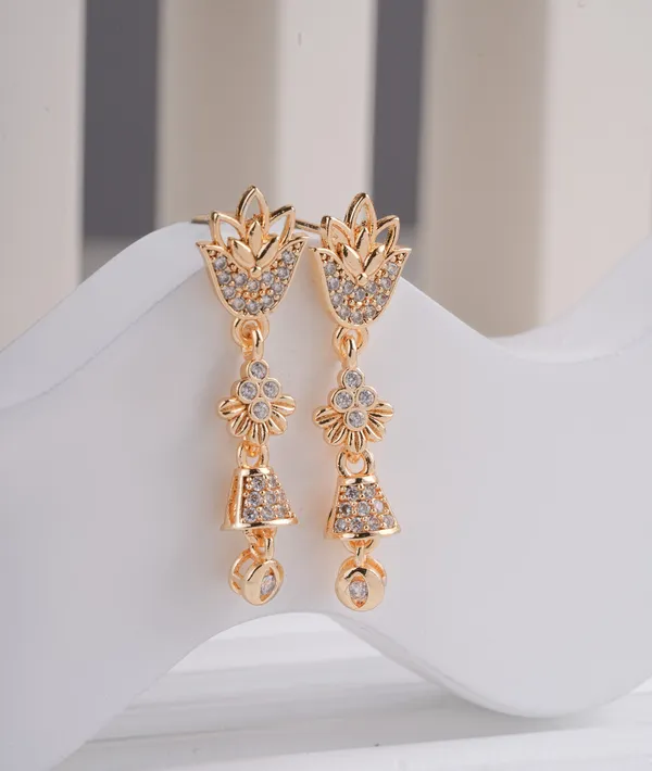 Micro_Gold_Plated_And_Diamond_Daily_Wear_Fancy_Jhumka_Earring