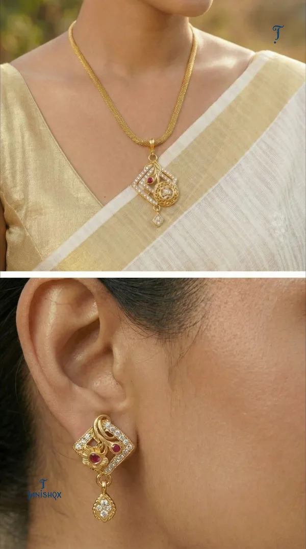 Micro_Gold_Plated_Ad_Diamond_Studded_Fancy_Oval_Pendant_Set_With_Chain