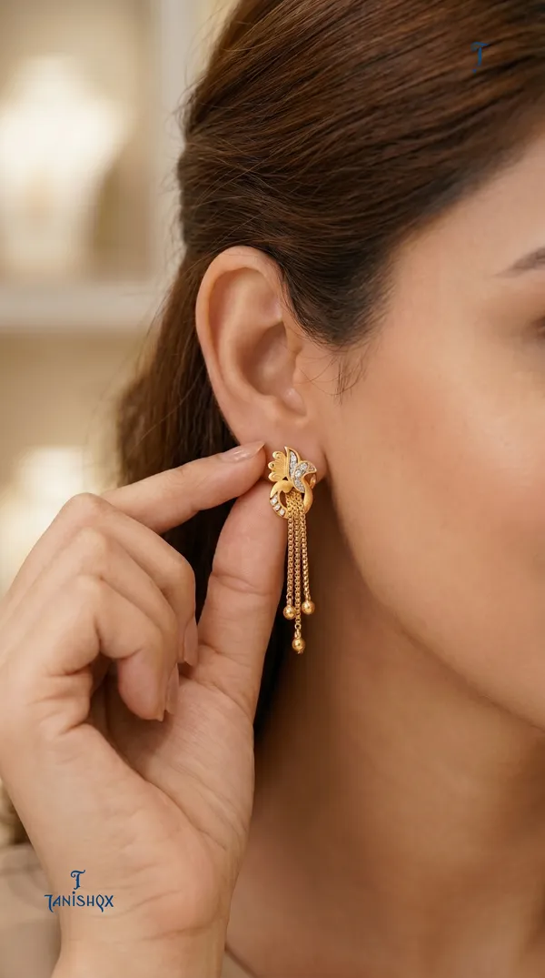 Micro_Gold_Plated_And_Diamond_Daily_Wear_Fancy_Jhumka_Earring