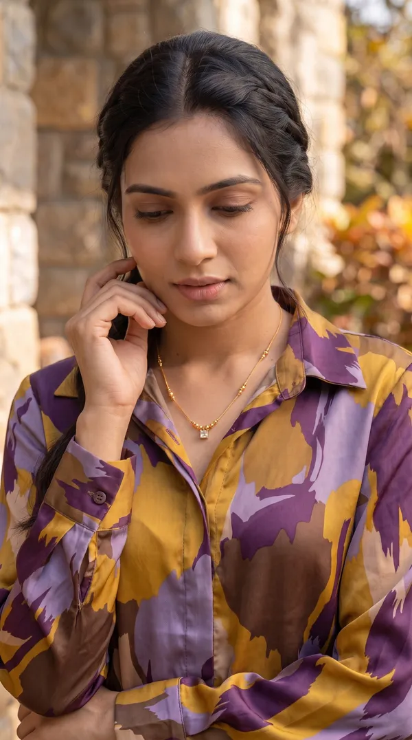 Golden_Beaded_Square_Crystal_Drop_Necklace_Dailywear