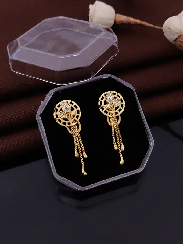 Micro_Gold_Plated_And_Diamond_Daily_Wear_Fancy_Jhumka_Earring